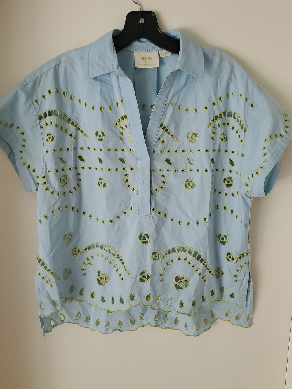 Anthropologie Maeve Eyelet Top